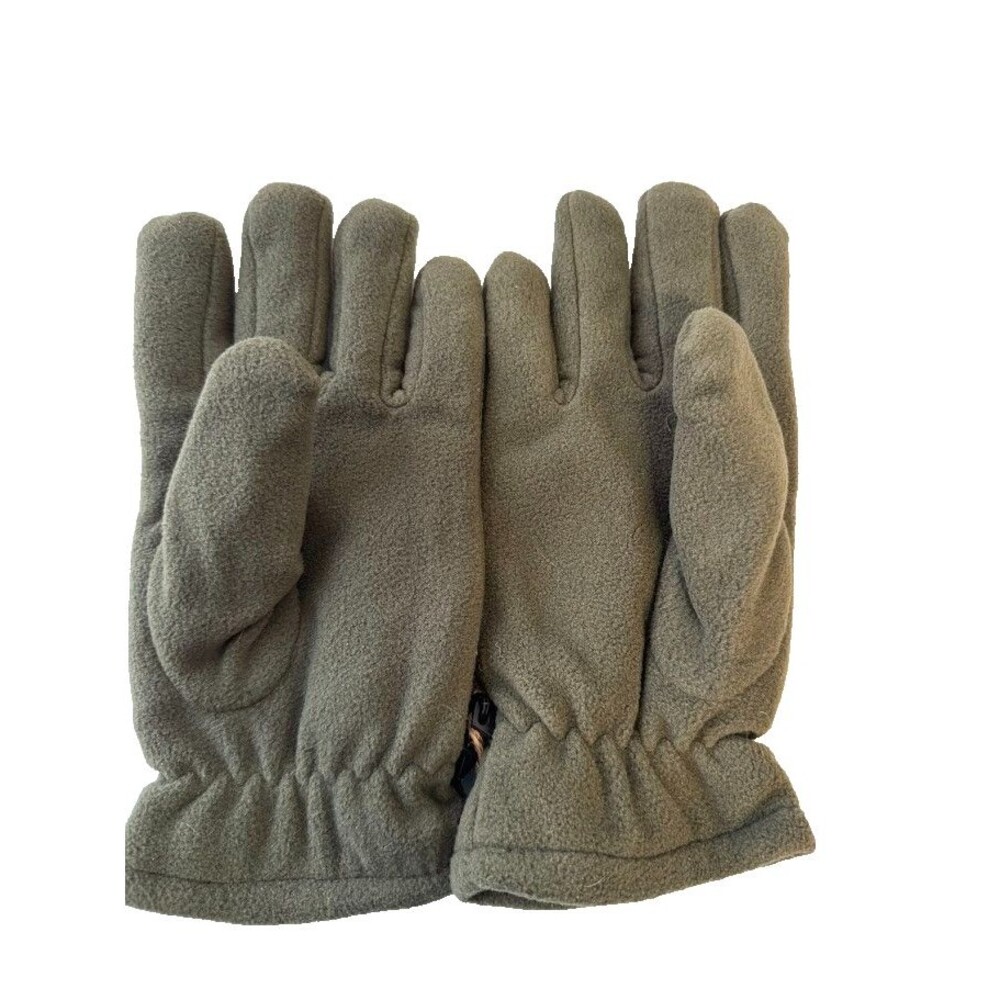 Woodland Creek Olive Green Fleece Winter Gloves Size M - Picture 6 of 8